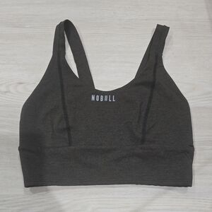 NoBull Wide Band Sports Bra Green Size M